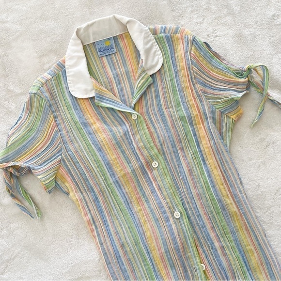 VINTAGE Hampton Girl Striped Blouse - Picture 1 of 6